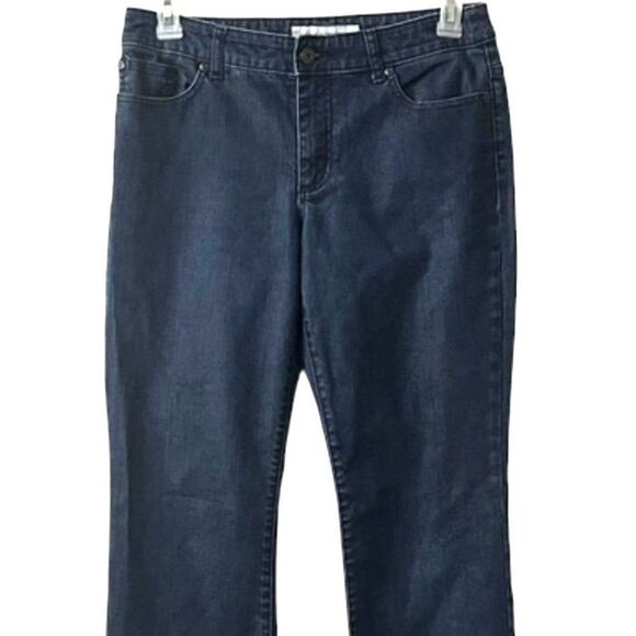 Chico's Platinum Denim Ultimate Fit Boot Leg Jeans Mid-Rise Stretch - Picture 3 of 9